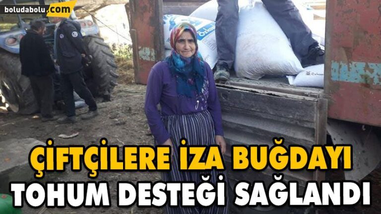 ÇİFTÇİLERE İZA BUĞDAYI TOHUM DESTEĞİ SAĞLANDI