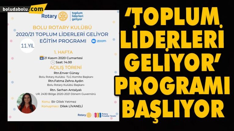 ‘TOPLUM LİDERLERİ GELİYOR’ PROGRAMI BAŞLIYOR