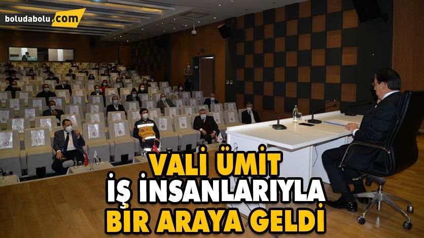 VALİ ÜMİT, İŞ İNSANLARIYLA BİR ARAYA GELDİ VALİ ÜMİT, İŞ İNSANLARIYLA BİR ARAYA GELDİ