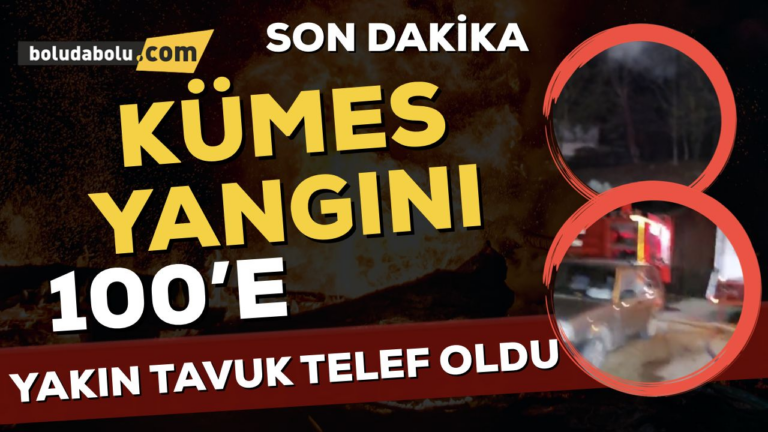 Bolu’da kümes yangını