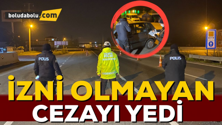 Bolu Dağı’ndan izni olmayıp geçenler cezayı yedi