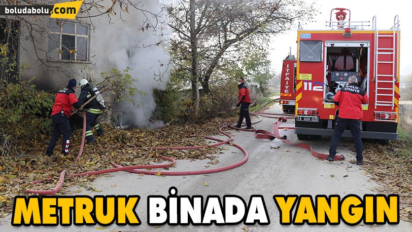 METRUK BİNADA YANGIN METRUK BİNADA YANGIN