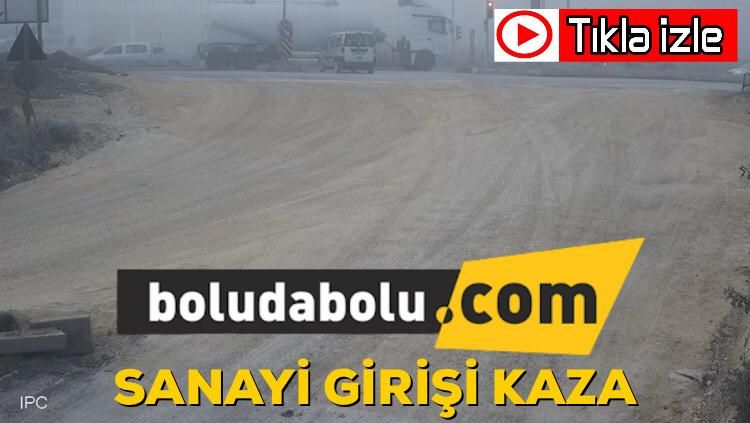 Bolu’da yaşanan kaza güvenlik kameralarına yansıdı