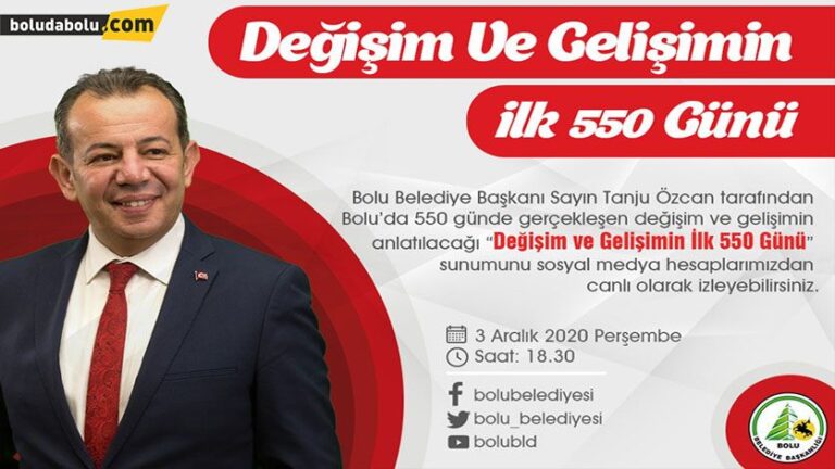 ‘DEĞİŞİM VE GELİŞİMİN İLK 550 GÜNÜ’ SUNUMUNU KAÇIRMAYIN