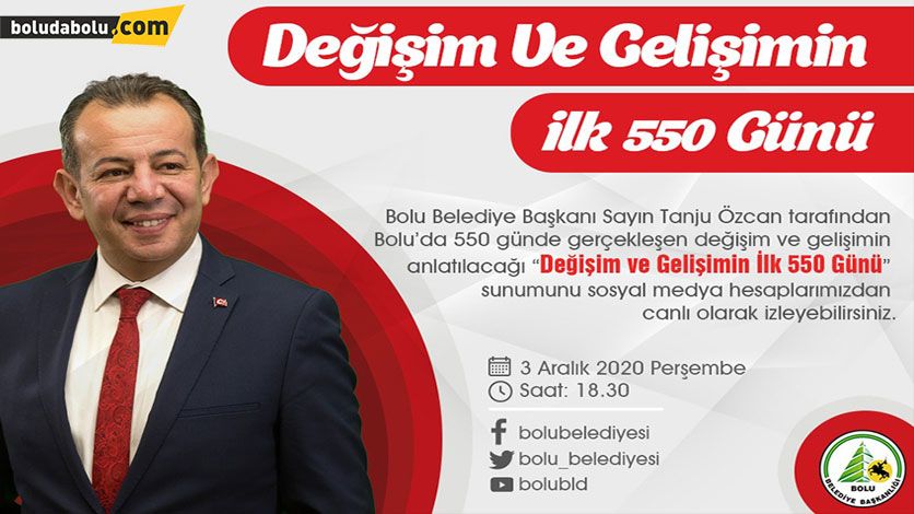 ‘DEĞİŞİM VE GELİŞİMİN İLK 550 GÜNÜ’ SUNUMUNU KAÇIRMAYIN ‘DEĞİŞİM VE GELİŞİMİN İLK 550 GÜNÜ’ SUNUMUNU KAÇIRMAYIN