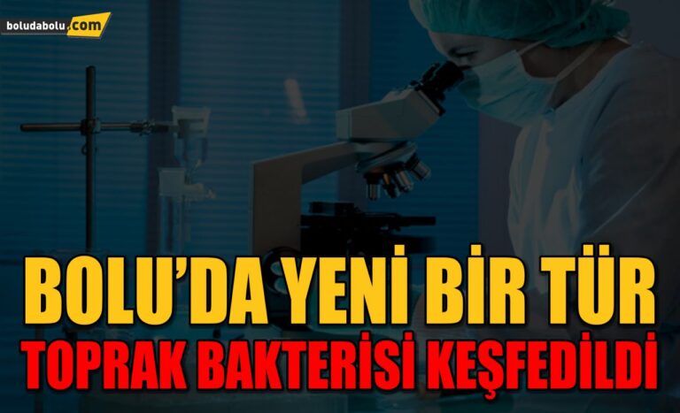 BOLU’DA YENİ BİR TÜR TOPRAK BAKTERİSİ KEŞFEDİLDİ