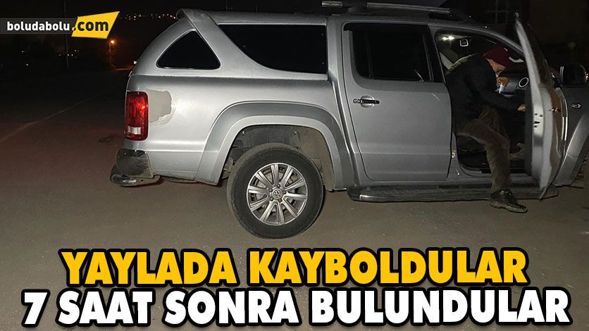 YAYLADA KAYBOLAN YAŞLI ÇİFT 7 SAAT SONRA BULUNDU YAYLADA KAYBOLAN YAŞLI ÇİFT 7 SAAT SONRA BULUNDU