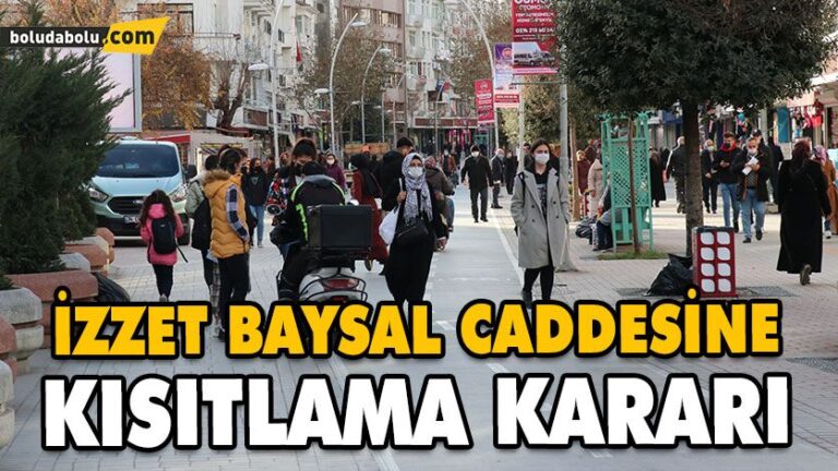 İZZET BAYSAL CADDESİ’NE 2 BİN KİŞİ SINIRI GETİRİLDİ