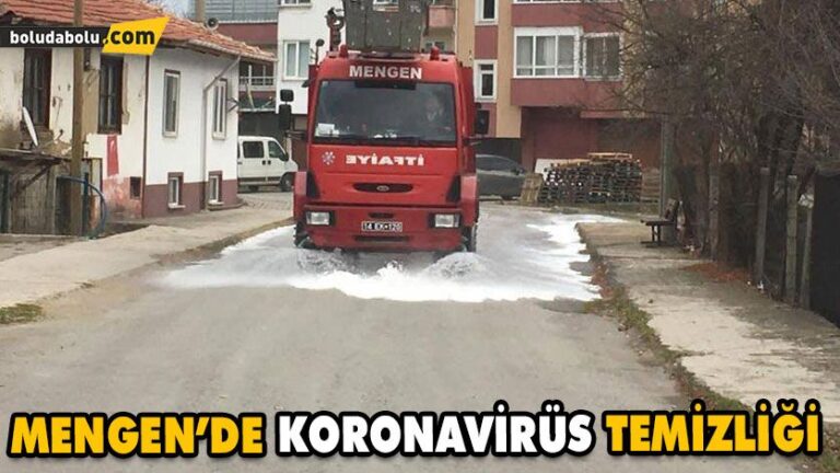 MENGEN’DE KORONAVİRÜS TEMİZLİĞİ