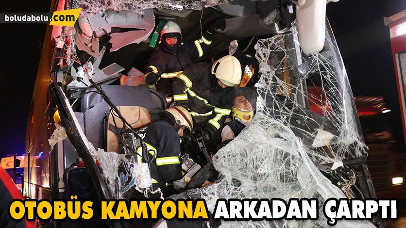 ANADOLU OTOYOLU’NDA YOLCU OTOBÜSÜ KAMYONA ÇARPTI: 16 YARALI ANADOLU OTOYOLU’NDA YOLCU OTOBÜSÜ KAMYONA ÇARPTI: 16 YARALI