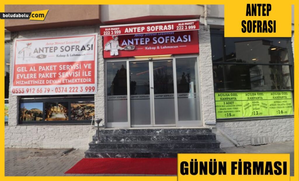 Günün Firması Antep Sofrası Bolu Günün Firması Antep Sofrası Bolu