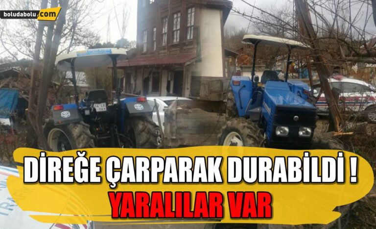 DİREĞE ÇARPARAK DURABİLDİ !