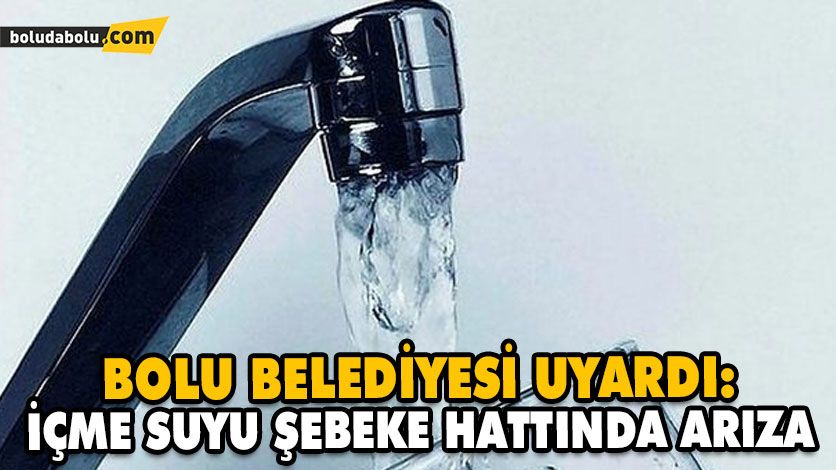 İÇME SUYU ŞEBEKE HATTINDA ARIZA İÇME SUYU ŞEBEKE HATTINDA ARIZA