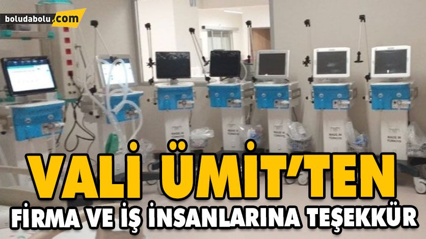 VALİ ÜMİT’TEN FİRMA VE İŞ İNSANLARINA TEŞEKKÜR VALİ ÜMİT’TEN FİRMA VE İŞ İNSANLARINA TEŞEKKÜR