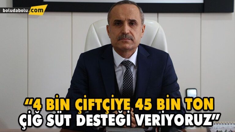 BOLU’DA TARIMSAL DESTEKLEMELER DEVAM EDİYOR
