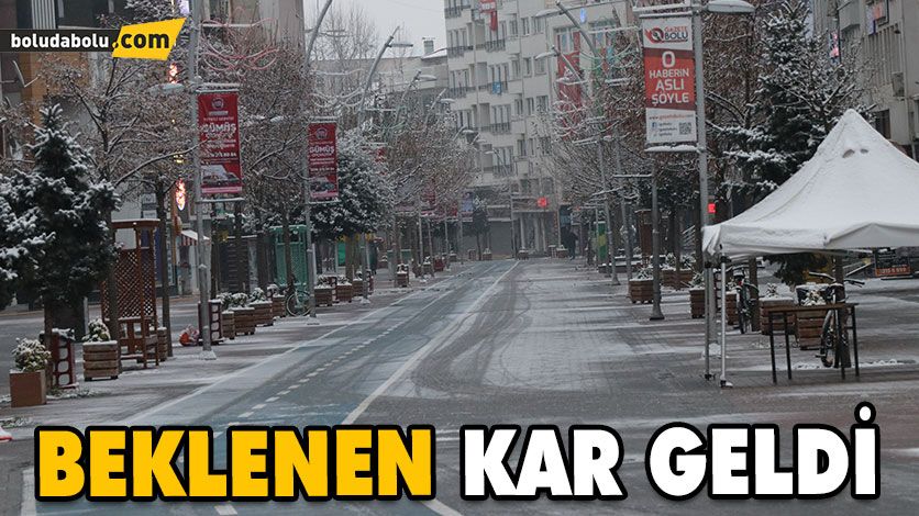 Beklenen kar geldi Beklenen kar geldi