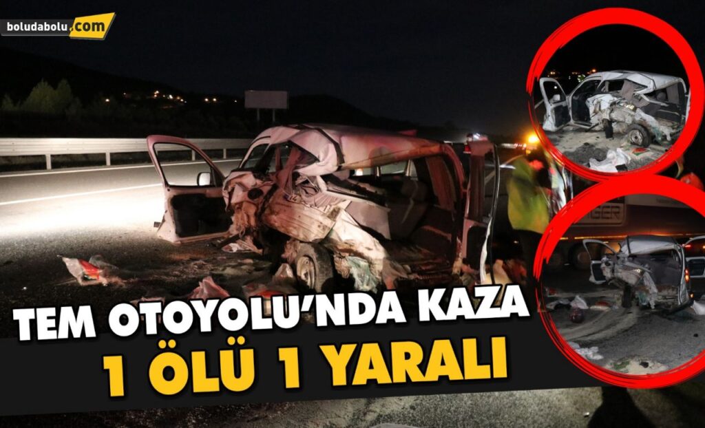 TEM’de otomobilin çarptığı hafif ticari araç sürücüsü öldü TEM’de otomobilin çarptığı hafif ticari araç sürücüsü öldü