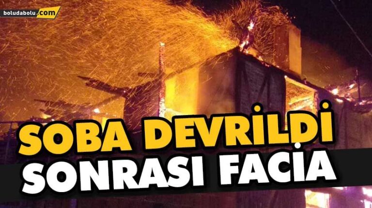 İKİ KATLI EVDE YANGIN ÇIKTI
