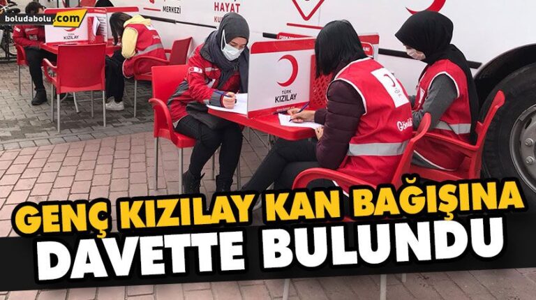 GENÇ KIZILAY KAN BAĞIŞINA DAVETTE BULUNDU