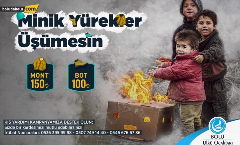 ÜLKÜ OCAKLARI’NDAN “MİNİK ELLER ÜŞÜMESİN” KAMPANYASI