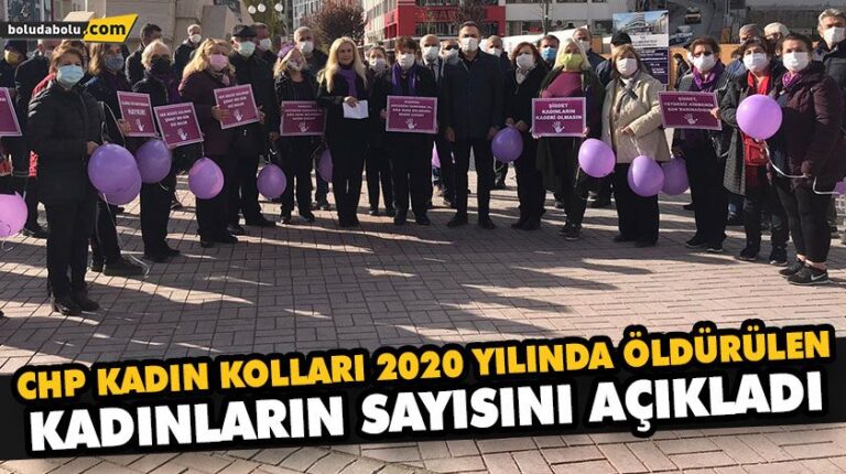 CHP KADIN KOLLARI 2020 YILINDA ÖLDÜRÜLEN KADINLARIN SAYISINI AÇIKLADI