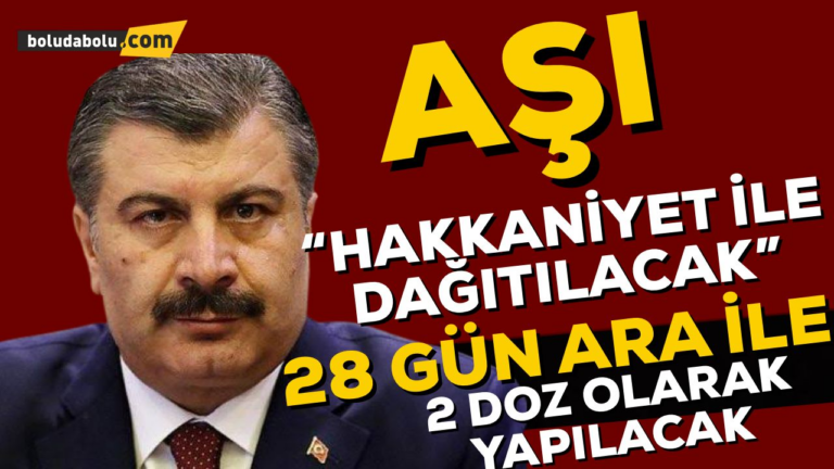 Sağlık Bakanı Fahrettin Koca’dan aşı açıklaması