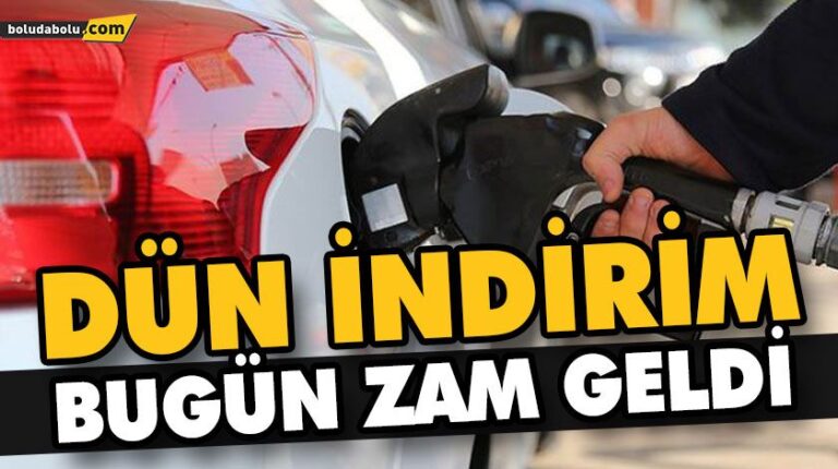 BENZİNE ZAM GELDİ