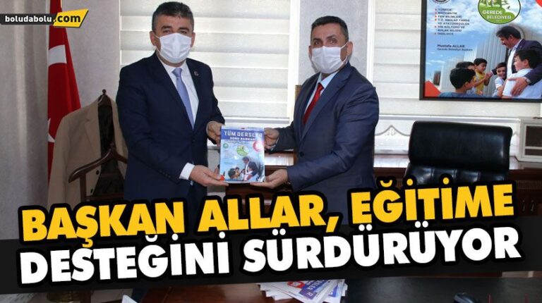 BAŞKAN ALLAR, EĞİTİME DESTEĞİNİ SÜRDÜRÜYOR