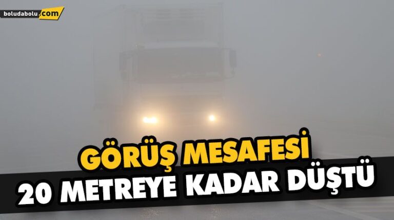 BOLU DAĞI’NDA SAĞANAK VE SİS ETKİLİ OLUYOR