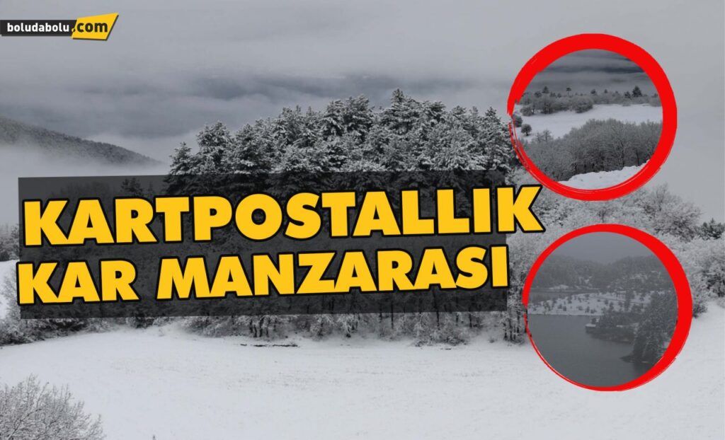Kartpostallık kar manzarası Kartpostallık kar manzarası