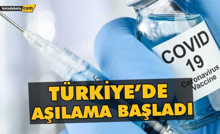 Türkiye’de aşılama başladı