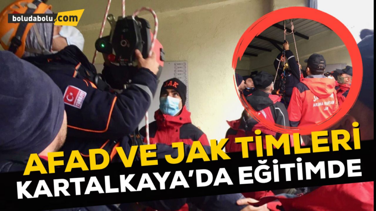 AFAD VE JAK TİMLERİ KARTALKAYA’DA EĞİTİMDE BİR ARAYA GELDİ