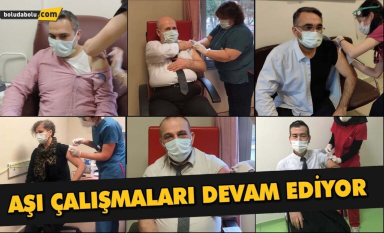 BOLU’DA AŞI ÇALIŞMALARI DEVAM EDİYOR