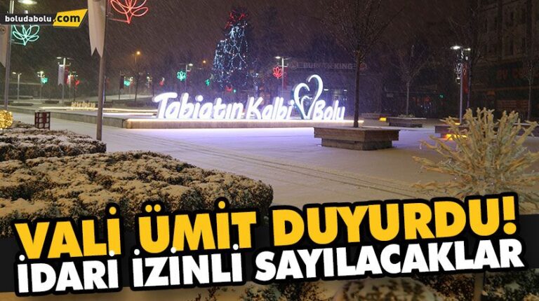 VALİ ÜMİT DUYURDU!