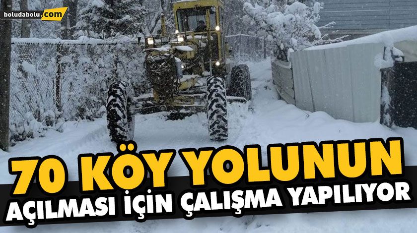 70 KÖY YOLUNUN AÇILMASI İÇİN ÇALIŞMA YAPILIYOR 70 KÖY YOLUNUN AÇILMASI İÇİN ÇALIŞMA YAPILIYOR