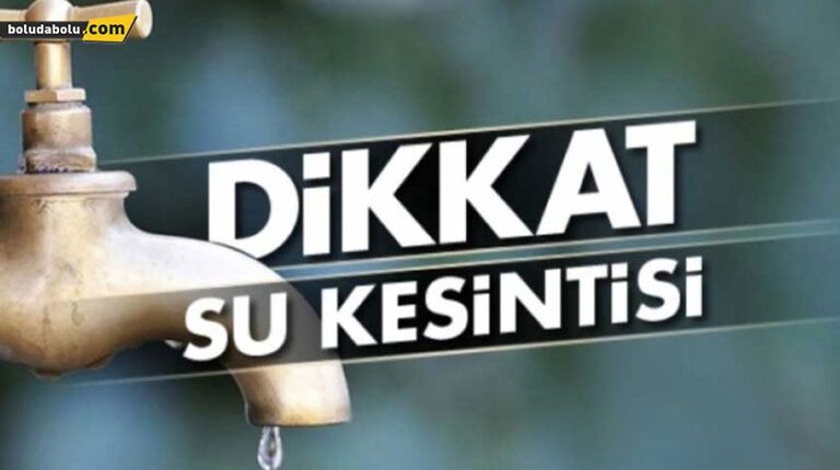 DİKKAT! SU KESİNTİSİ