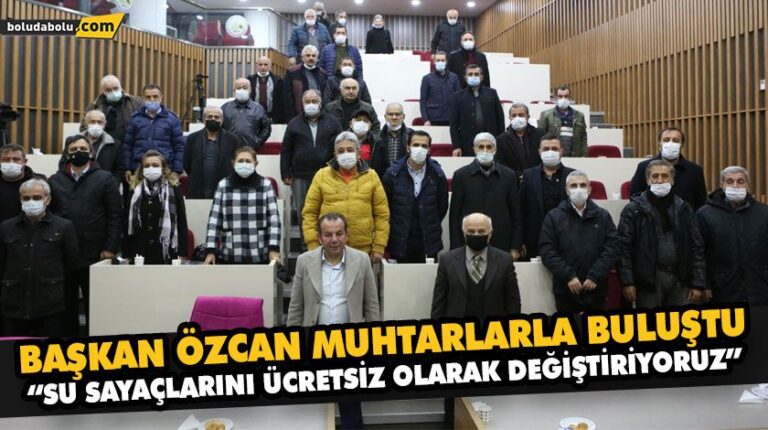 BAŞKAN ÖZCAN MAHALLE MUHTARLARI İLE BİR ARAYA GELDİ