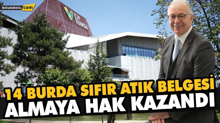 14 BURDA SIFIR ATIK BELGESİ ALMAYA HAK KAZANDI