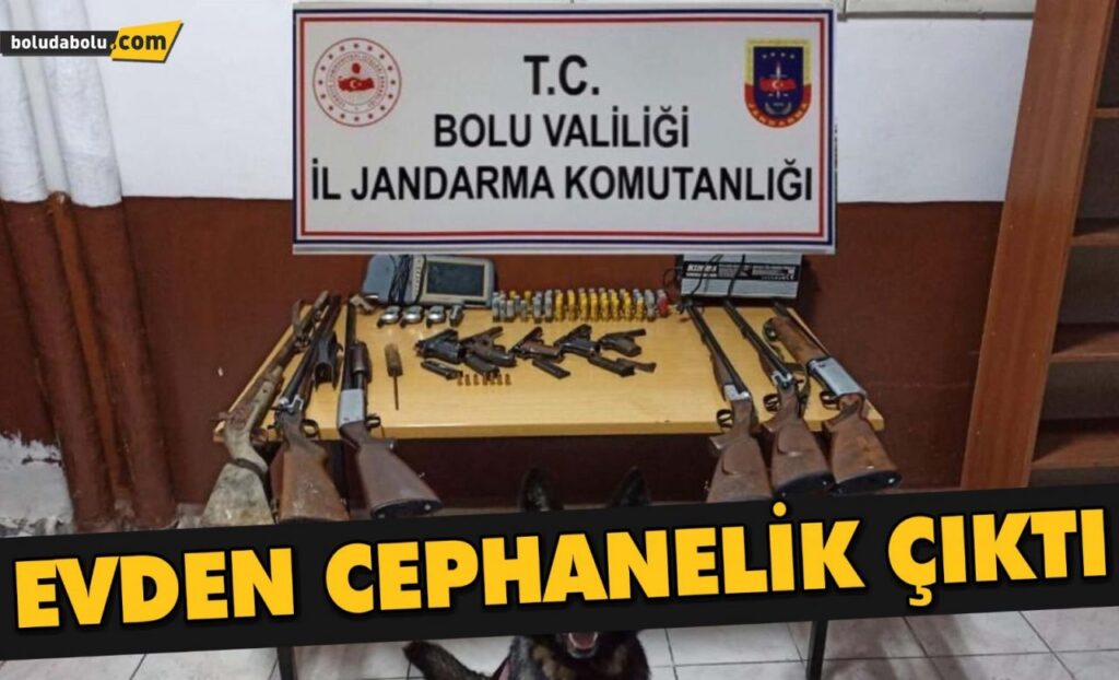 Evden cephanelik çıktı