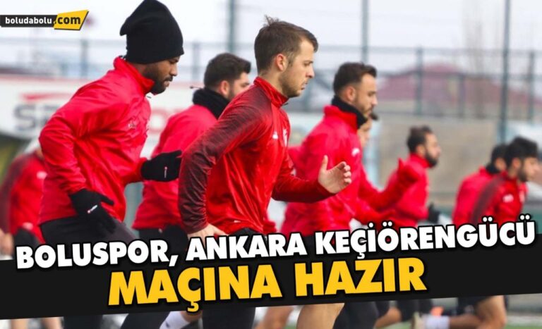 Bolupor, Ankara Keçiörengücü maçına hazır