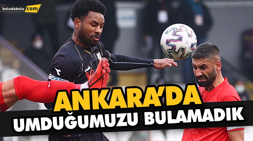 BOLUSPOR’DAN KÖTÜ BAŞLANGIÇ BOLUSPOR’DAN KÖTÜ BAŞLANGIÇ