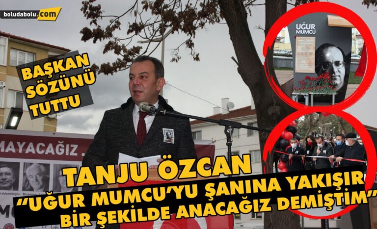 Tanju Özcan ” Uğur Mumcu’yu şanına yakışır bir şekilde anacağız demiştim”