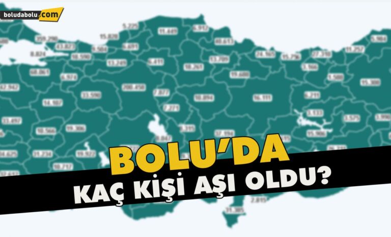 Bolu’da kaç kişi aşı oldu?
