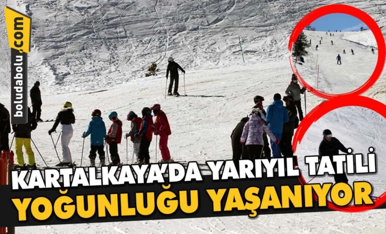 KARTALKAYA’DA YARIYIL TATİLİ YOĞUNLUĞU YAŞANIYOR
