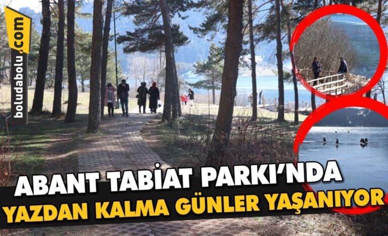 Abant Tabiat Parkı’nda yazdan kalma günler yaşanıyor