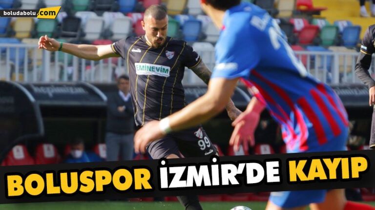 BOLUSPOR İZMİR’DE MAĞLUP