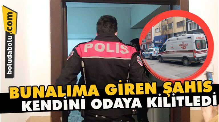 Bunalıma giren şahıs kendini odaya kilitledi