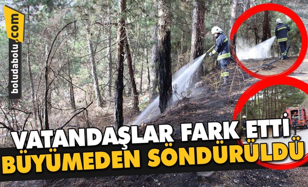 VATANDAŞLAR FARK ETTİ, BÜYÜMEDEN SÖNDÜRÜLDÜ VATANDAŞLAR FARK ETTİ, BÜYÜMEDEN SÖNDÜRÜLDÜ