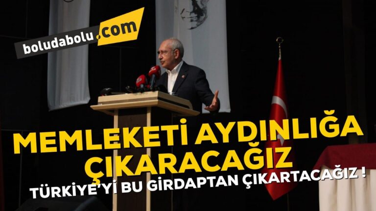 Memleketi aydınlığa çıkaracağız