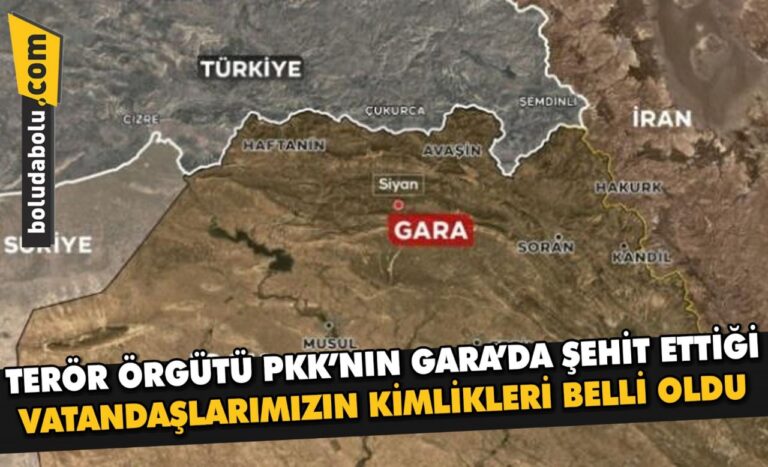 Terör örgütü PKK’nın Gara’da şehit ettiği vatandaşlarımızın kimlikleri belli oldu